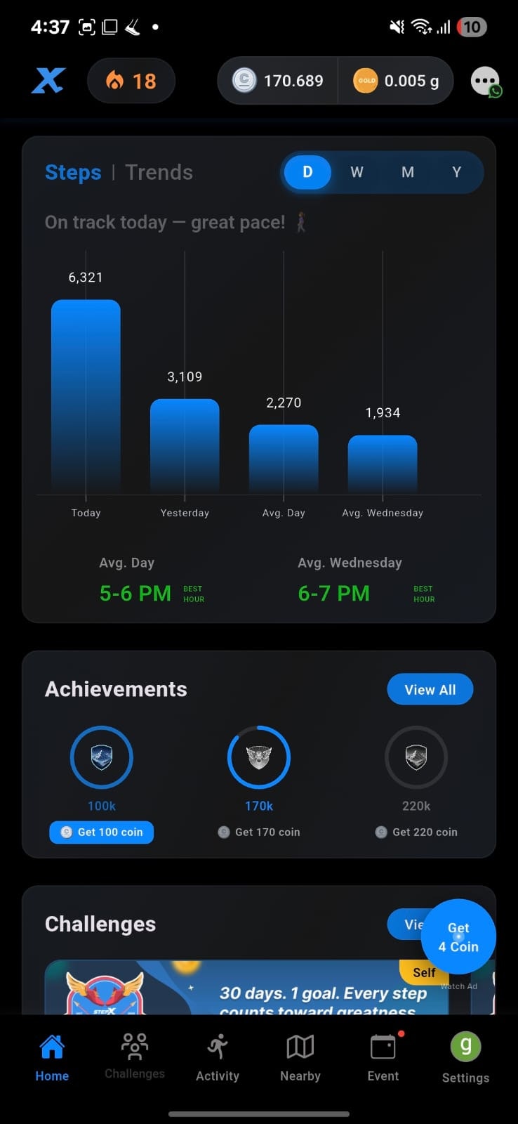 StepX - Walk & Earn real Gold gallery image