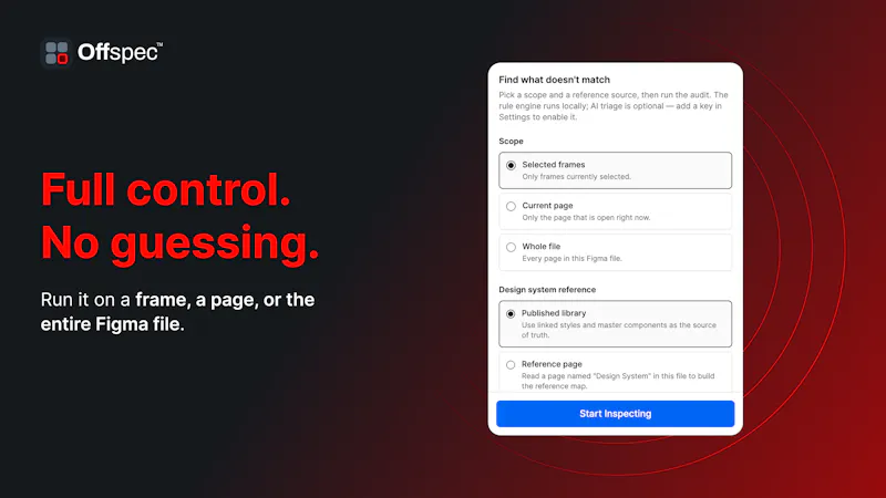Offspec™ | A Figma Plugin screenshot 1