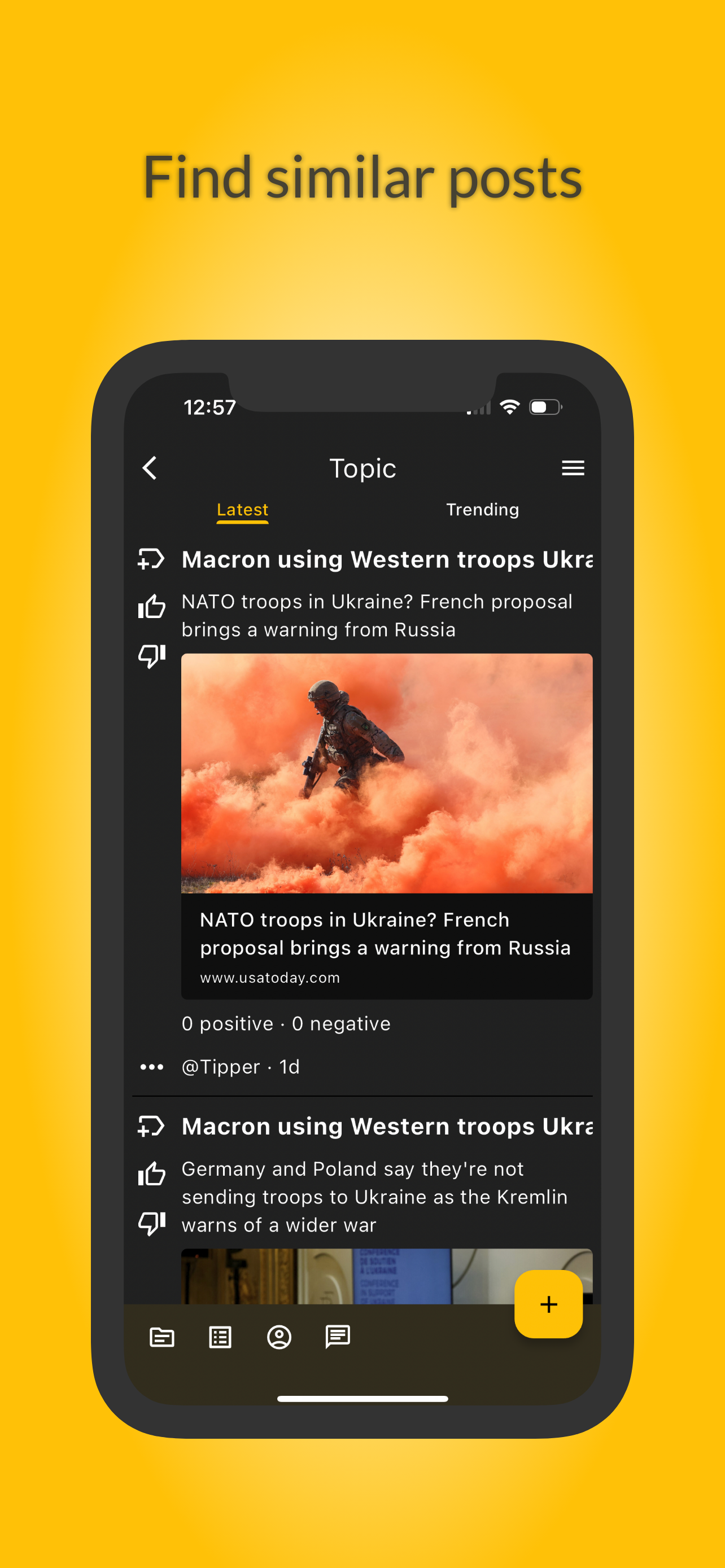 Conversq - publicar y discutir - Crear tendencias de discusión media 4