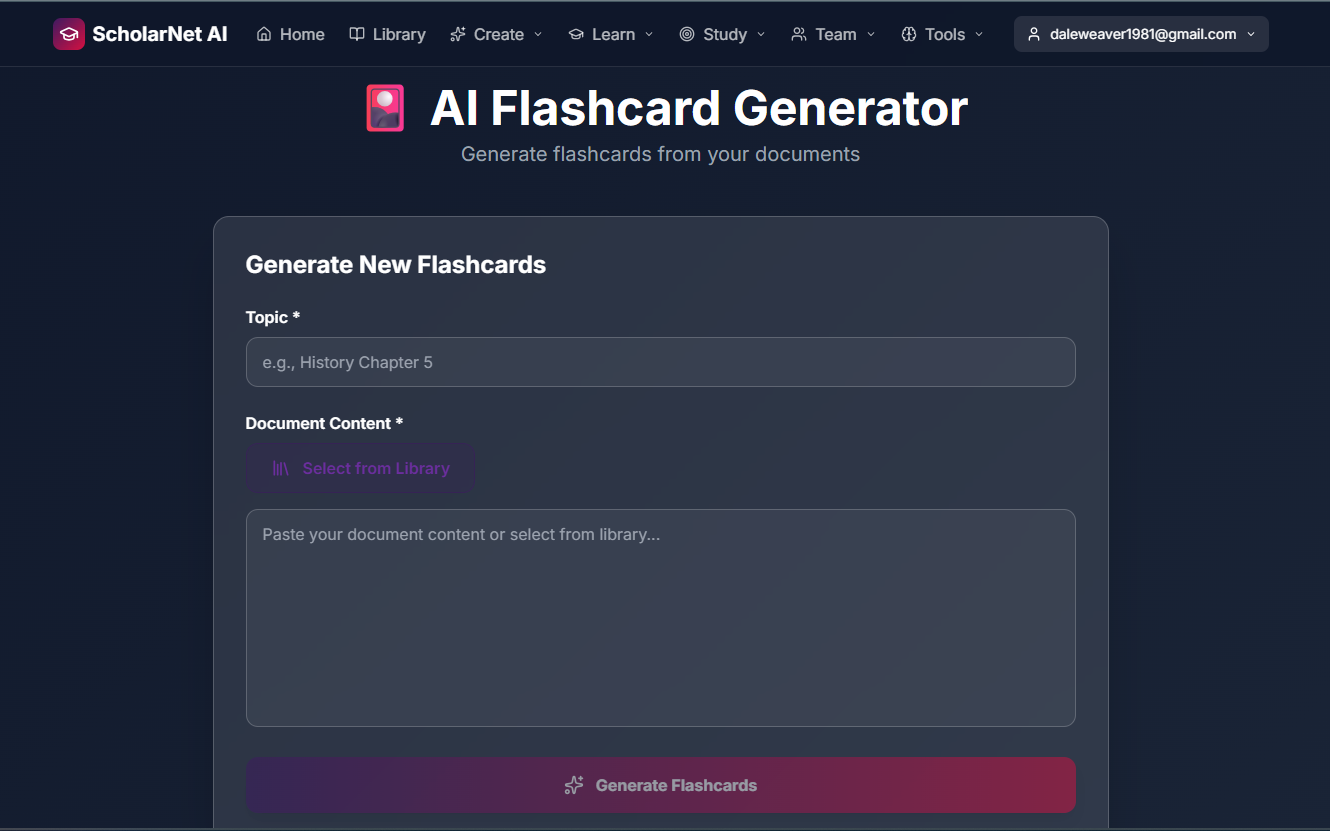 ScholarNet AI - Screenshot 2 showing product features and functionality