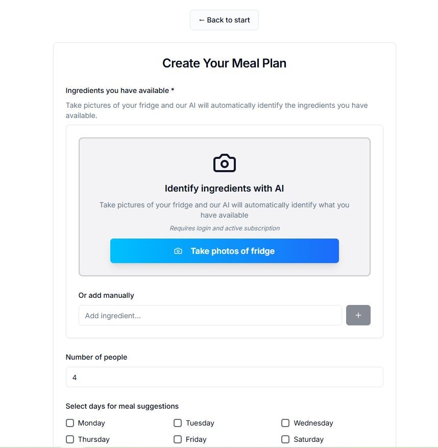 Fridgify - AI Meal Planner From Fridge gallery image