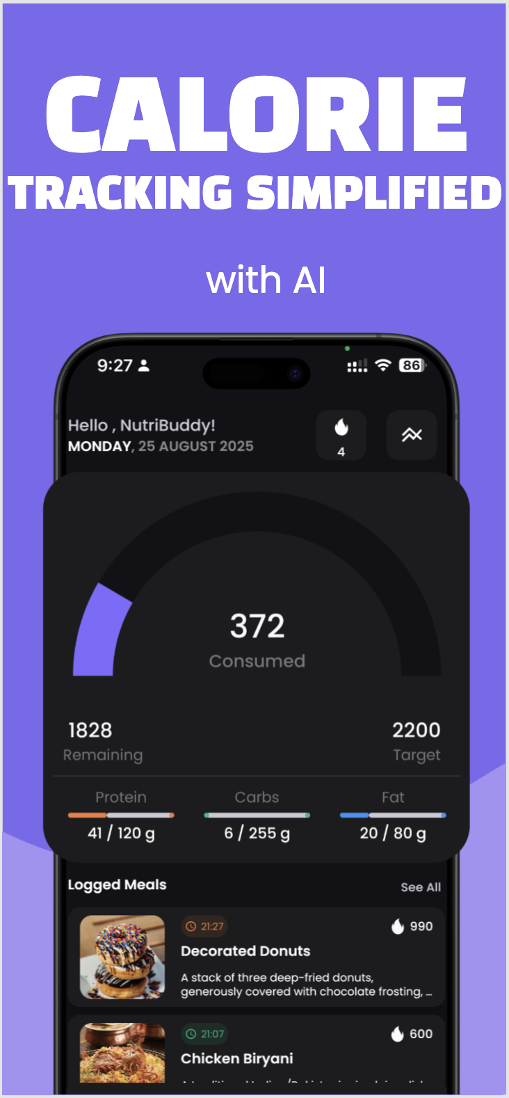 Média Nutritif - Personal AI Calorie Tracker avec défis et revues 1