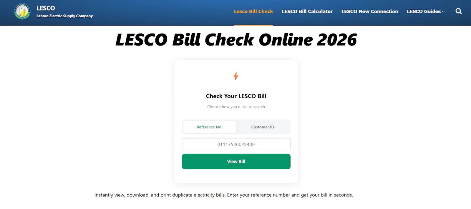 LESCO-Online screenshot 1