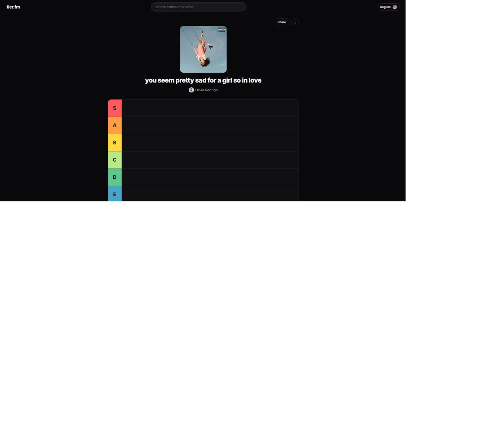 tier.fm screenshot 2