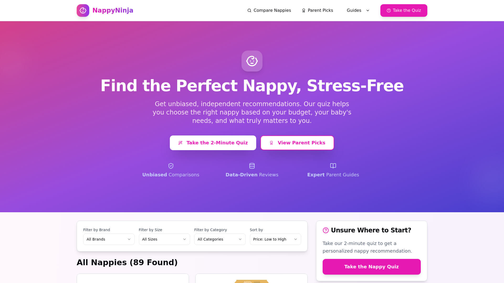 Mídia 1 de Compare o Nappies UK - Encontre a melhor fralda para você