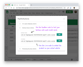 Sell with PayPal and Google Drive gallery image