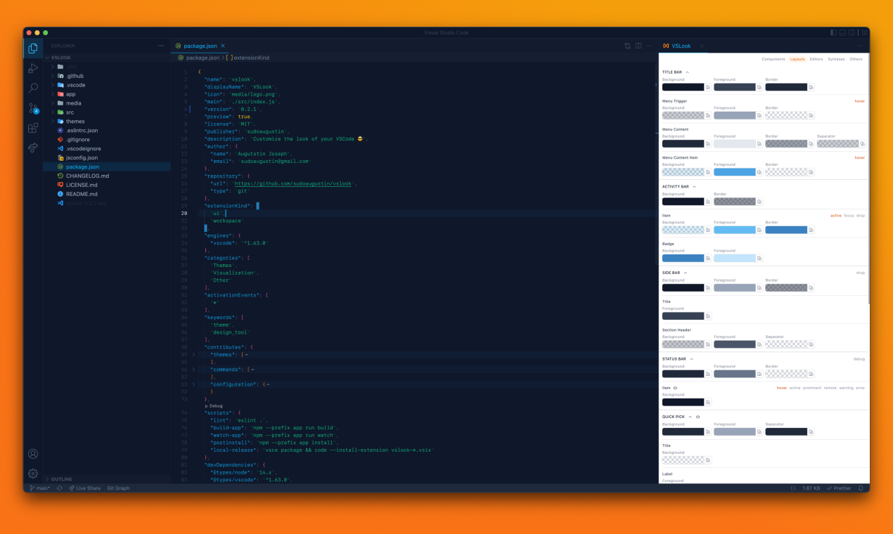 Vslook - Forma más fácil de crear un tema VScode. media 4