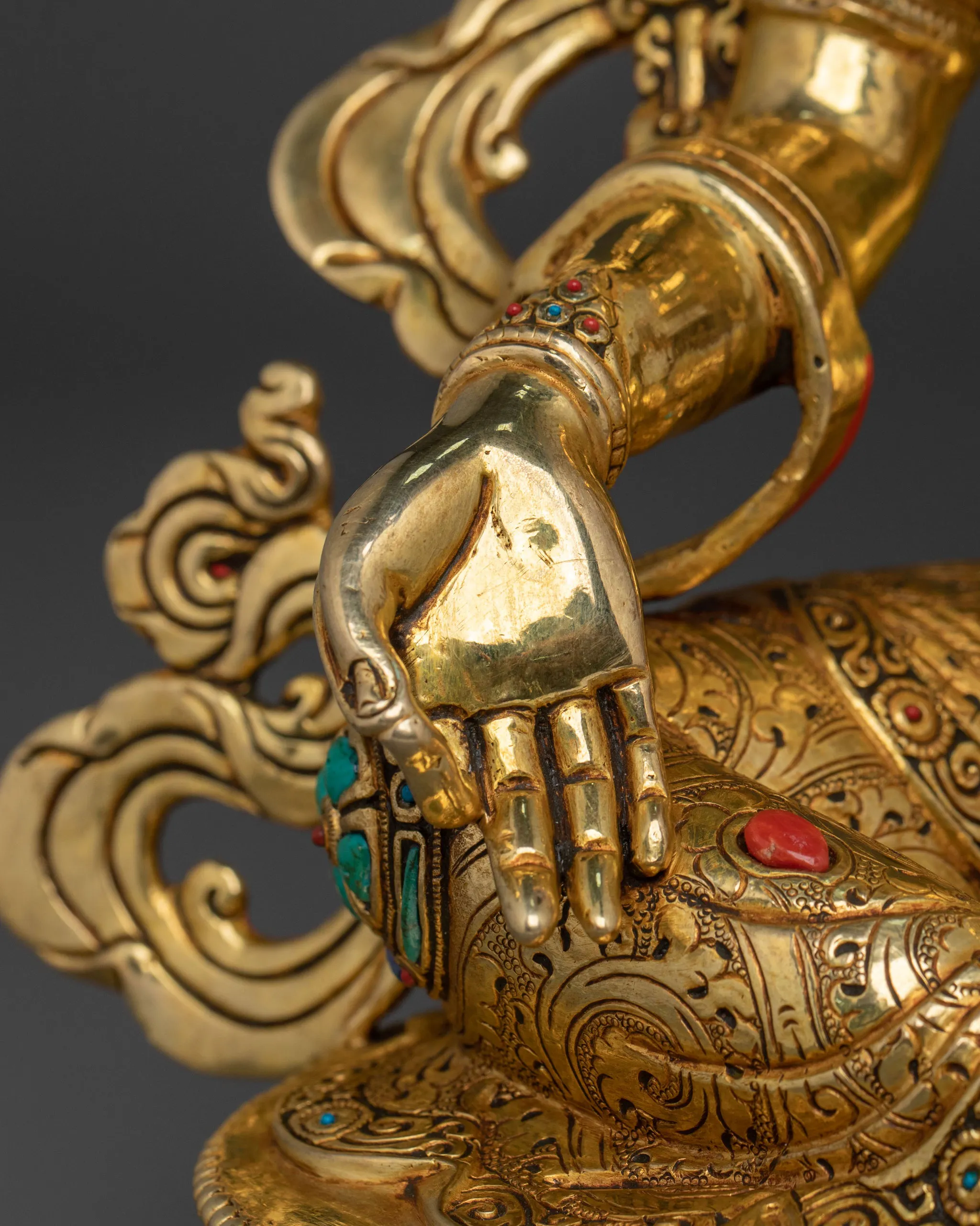 Green Tara Tibetan Buddhist Statue gallery image
