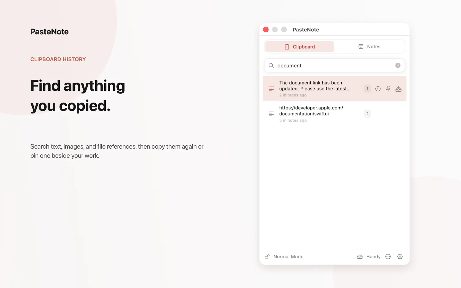 PasteNote screenshot 2