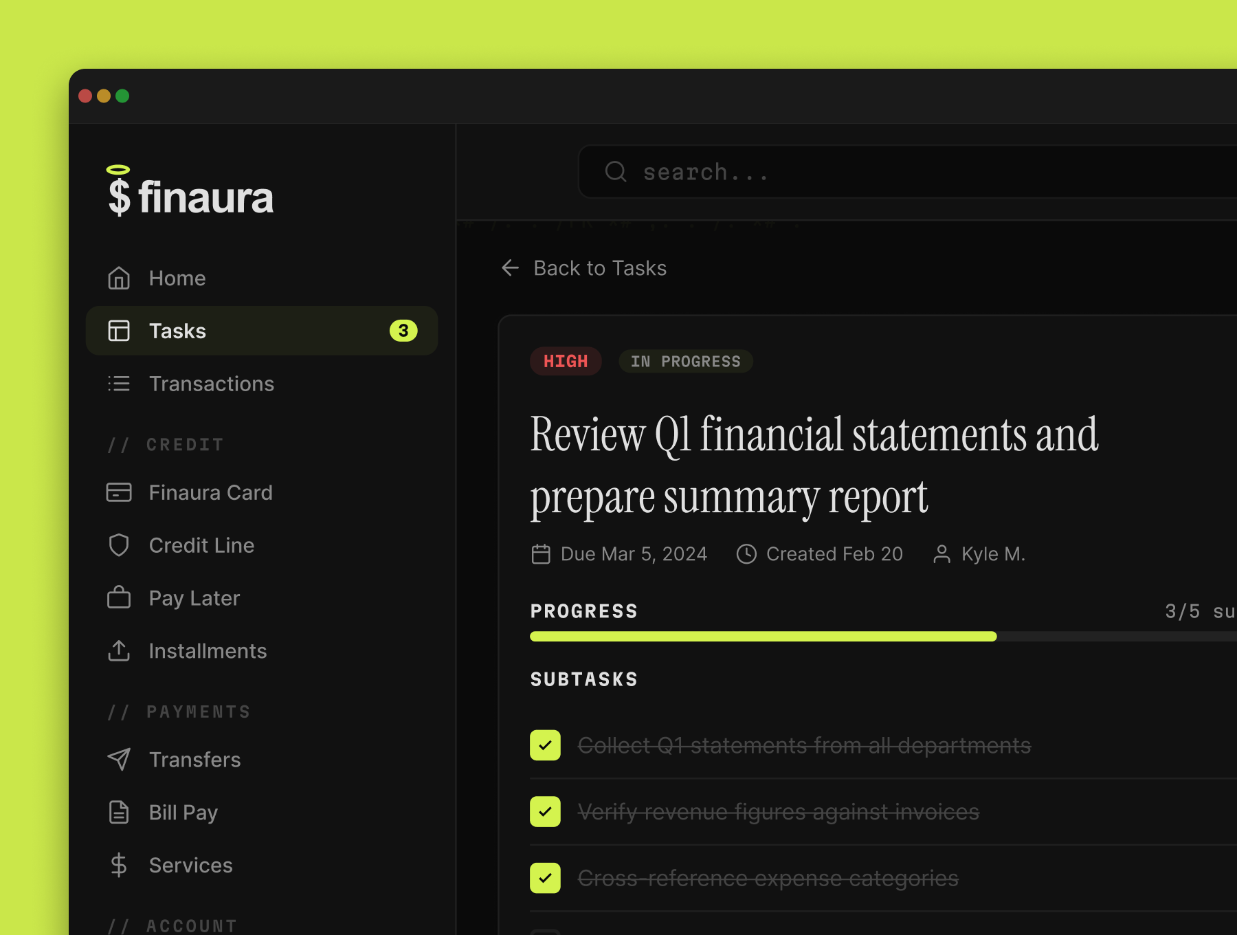 Finaura - Premium UI Kit - Screenshot 4 showing product features and functionality