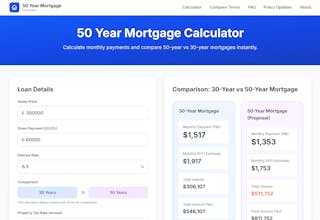 50 Year Mortgage Calculator gallery image