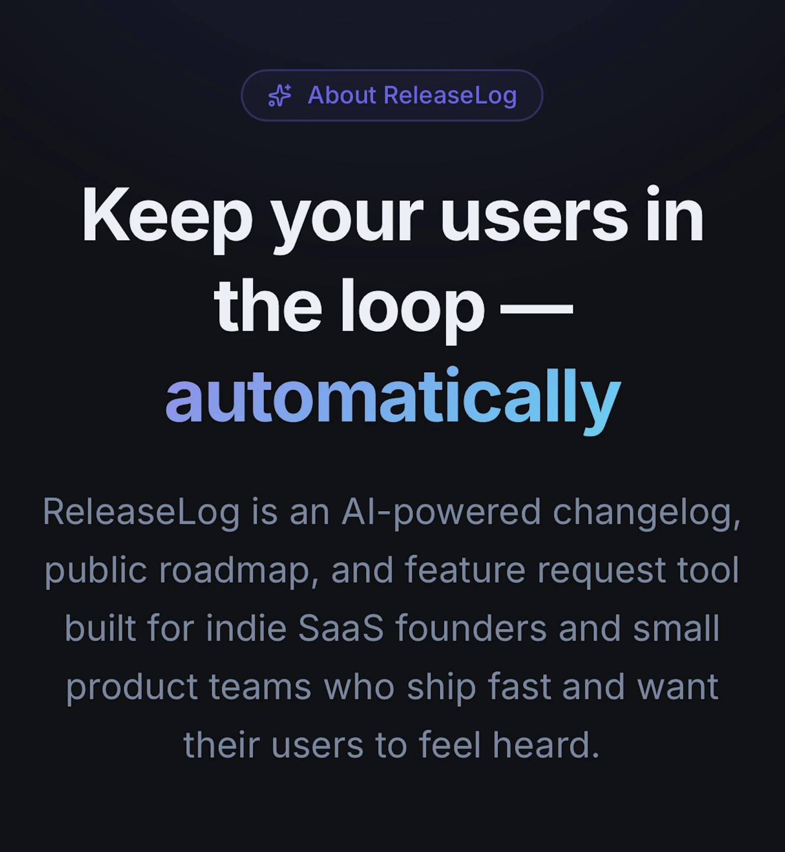 ReleaseLog screenshot 1