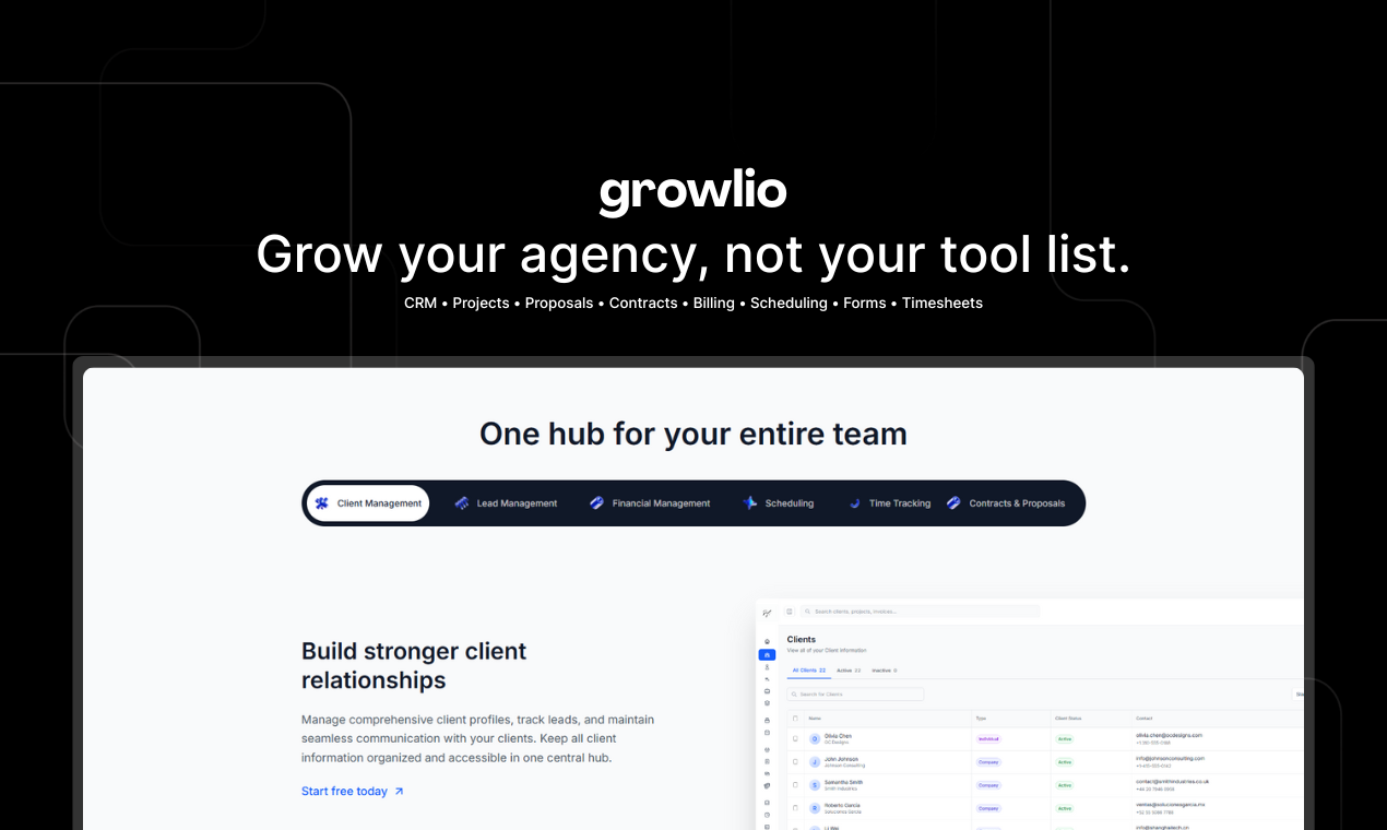 growlio - Grow your agency, not your tool list media 1