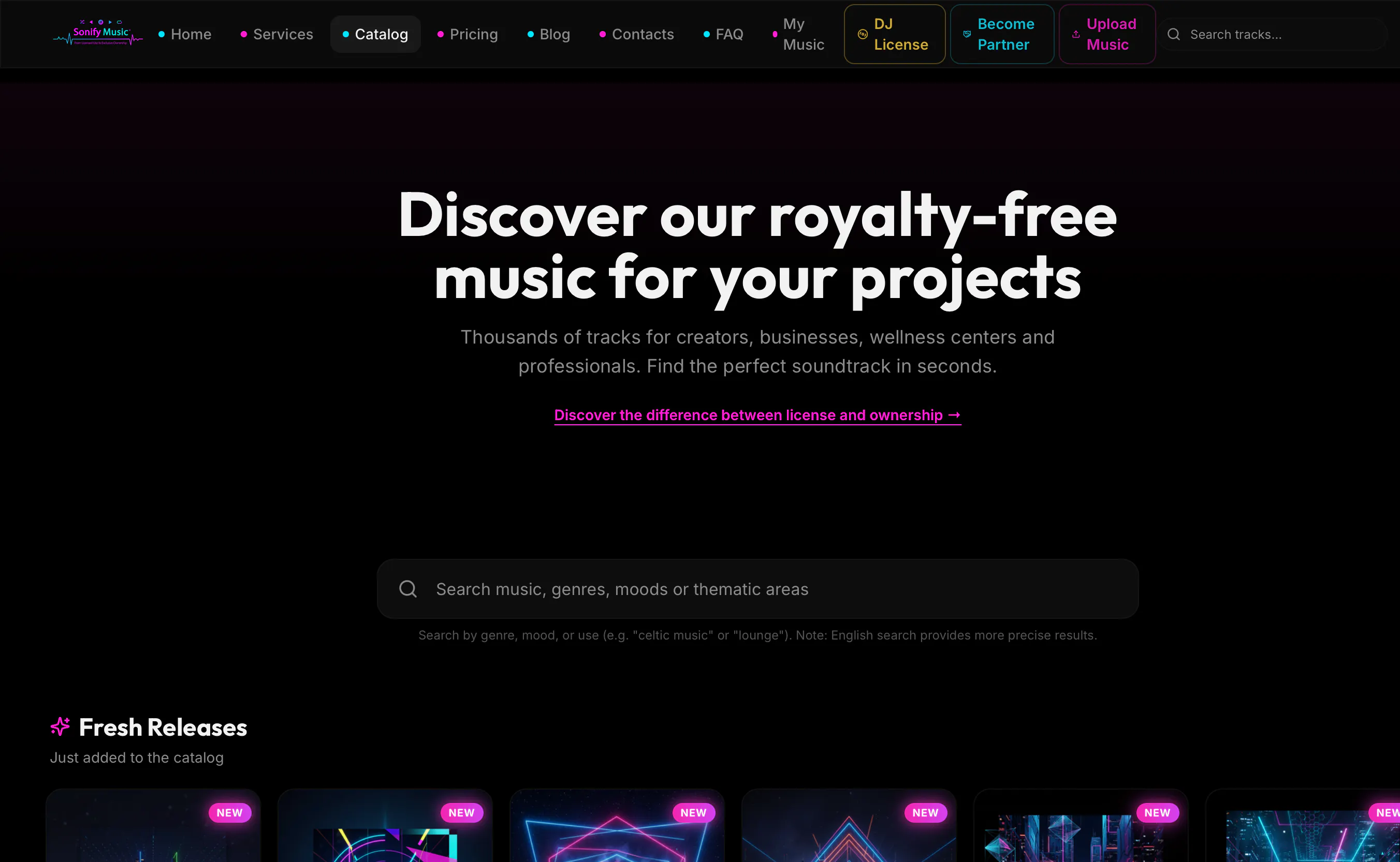 Sonify Music - Full Buyout Audio Tracks gallery image