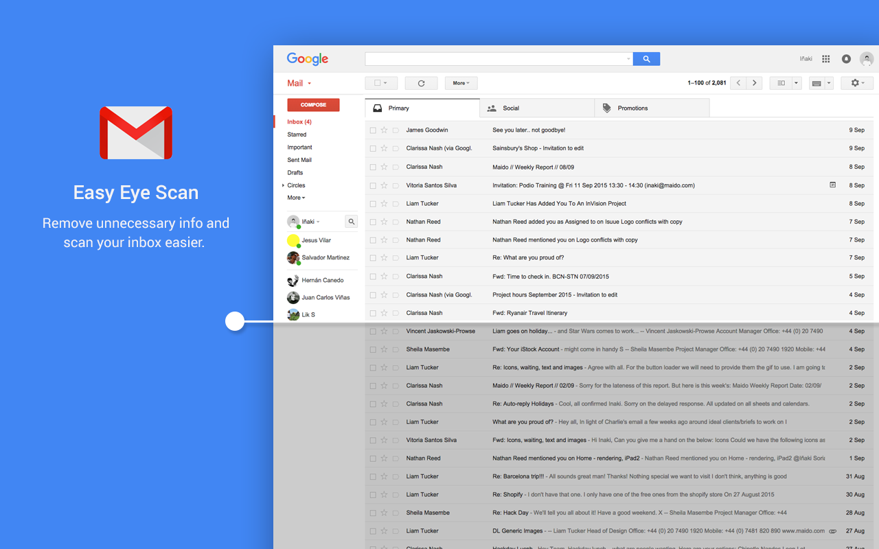 Gmail - Easy Eye Scan