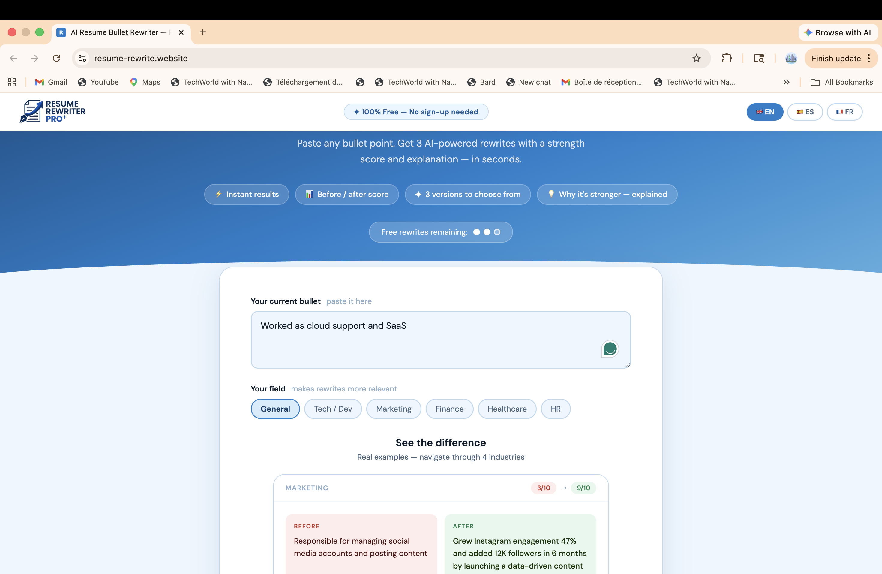 Resume Rewriter Pro gallery image