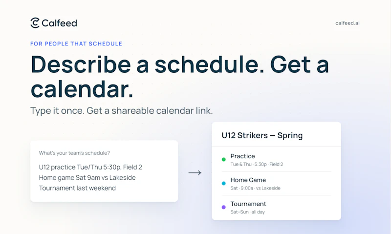 Calfeed screenshot 2