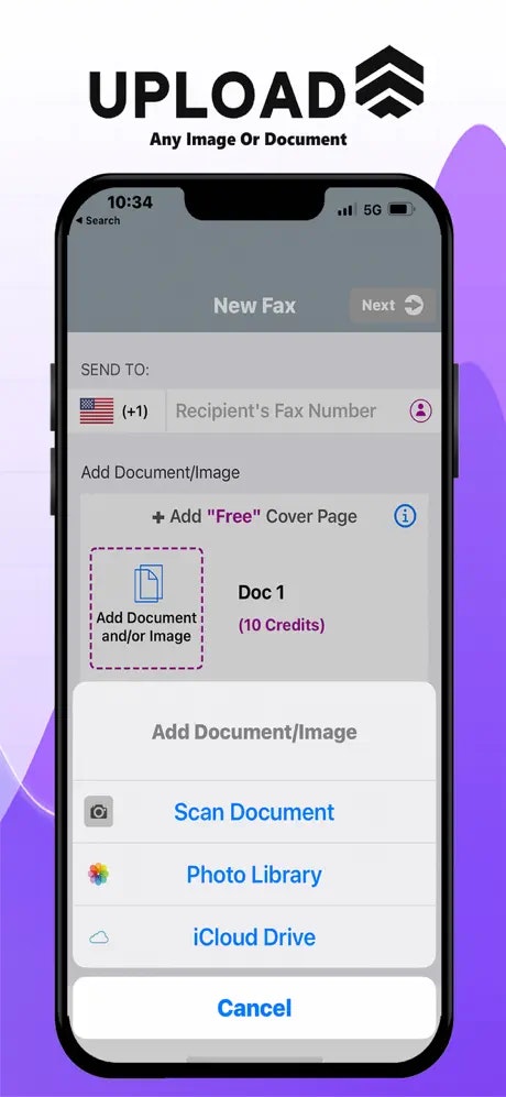 Média Speedyfax-Sennd Fax de l'iPhone - Télécharger ou numériser des documents et envoyer un fax 2