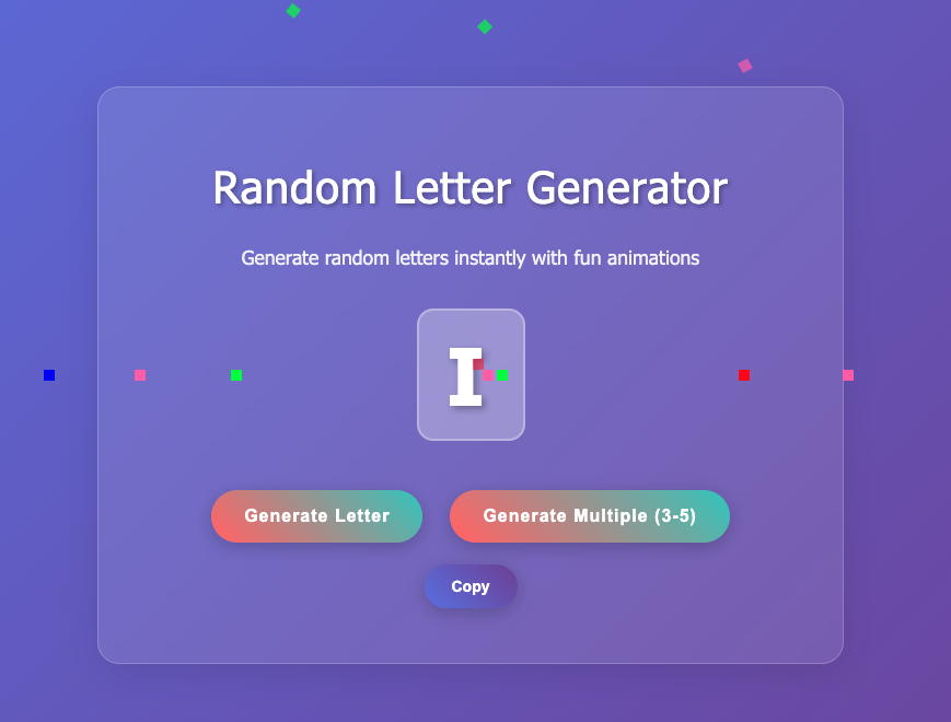Random Letter Generator gallery image