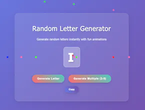 Random Letter Generator gallery image