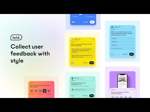 startuptile Told-Collect user feedback with in-product survey