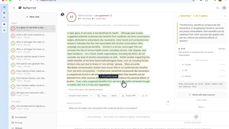 NoParrot screenshot 1 (video preview)