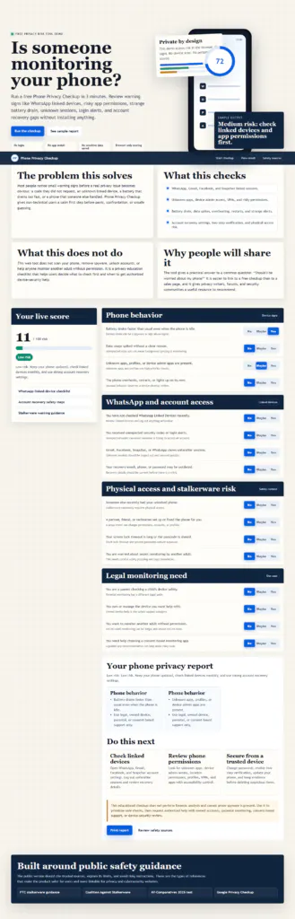 Phone Privacy Checkup gallery image