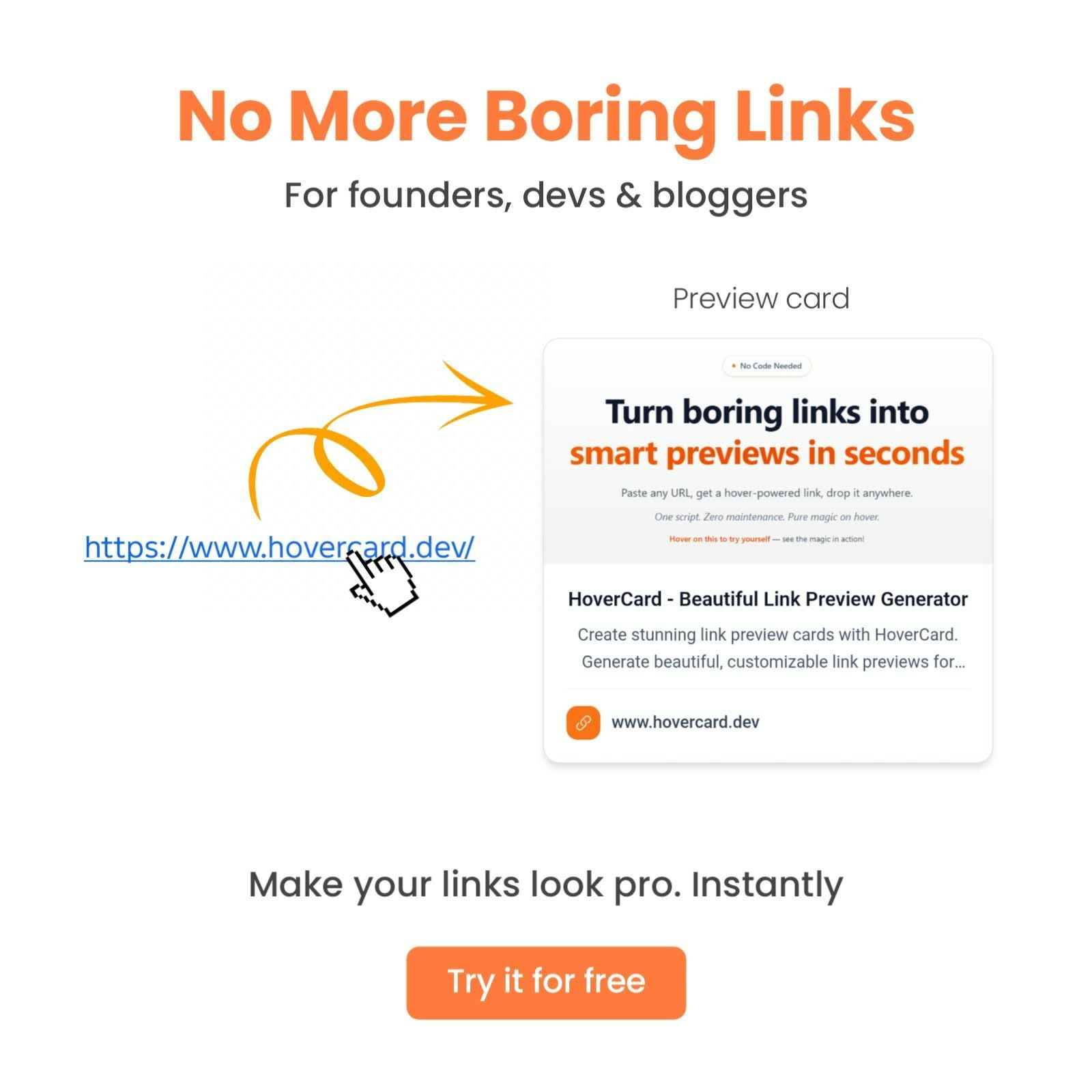 HoverCard - Main screenshot showing features and interface