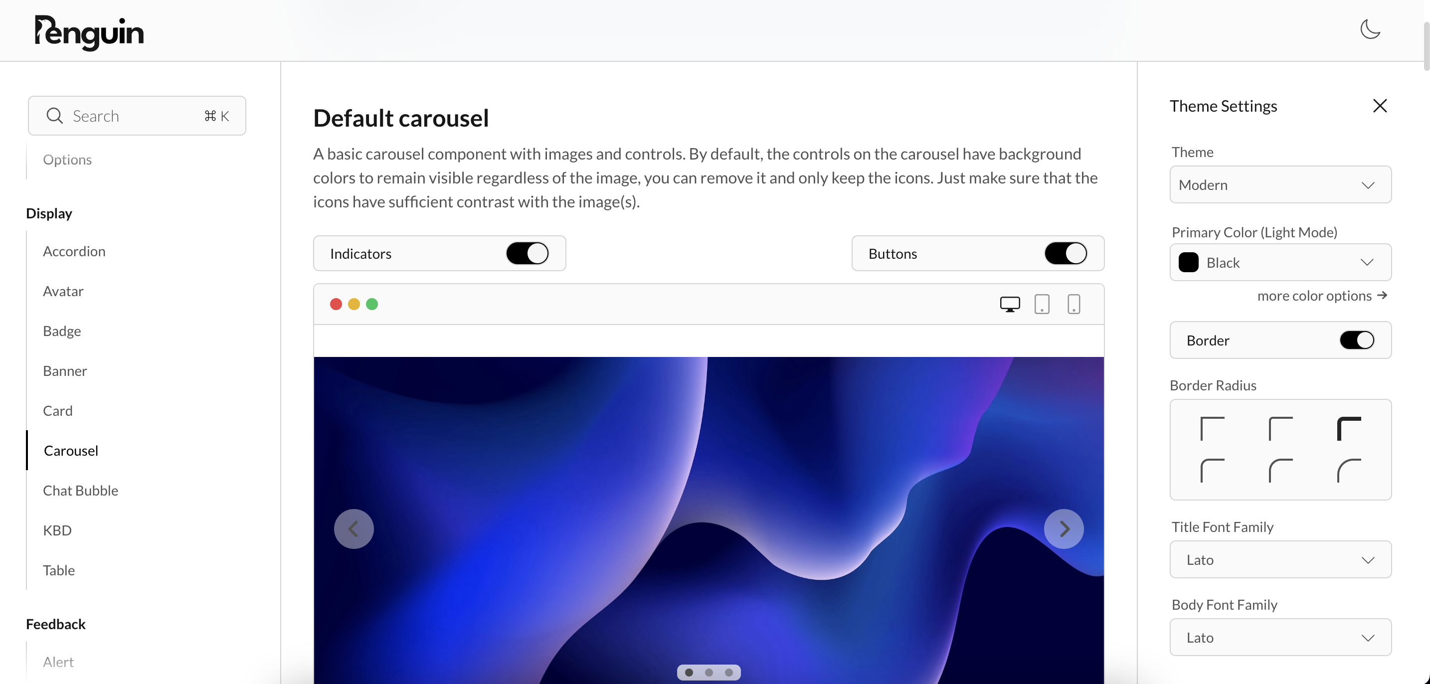 Penguen UI - Tailwind CSS ve Alpine JS UI Bileşen Kütüphanesi medya 2