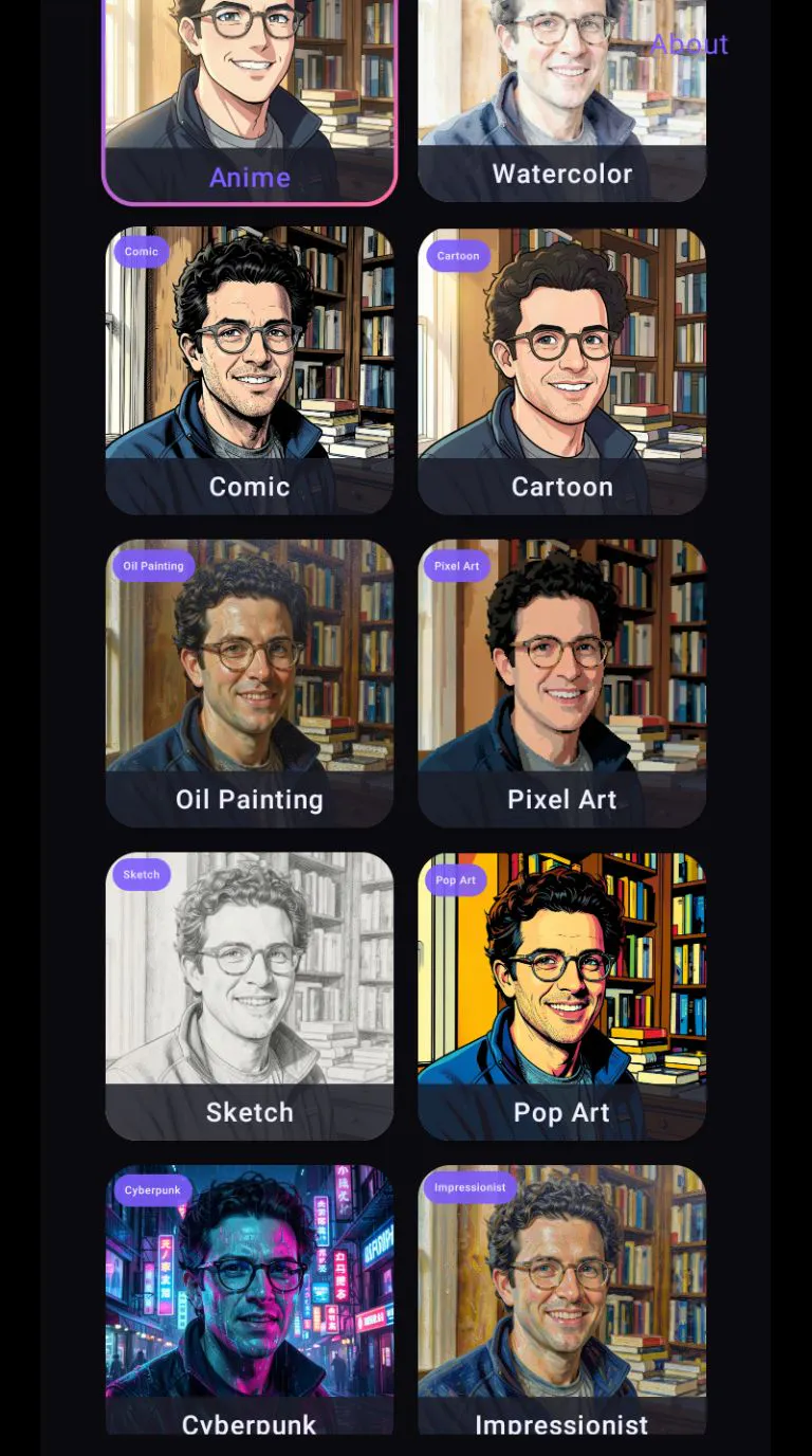 ToToon - Transform Face to Art 截图 2