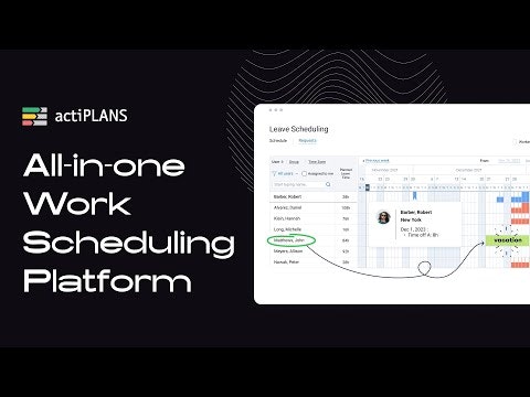 startuptile actiPLANS-Flexible all-in-one work scheduling platform