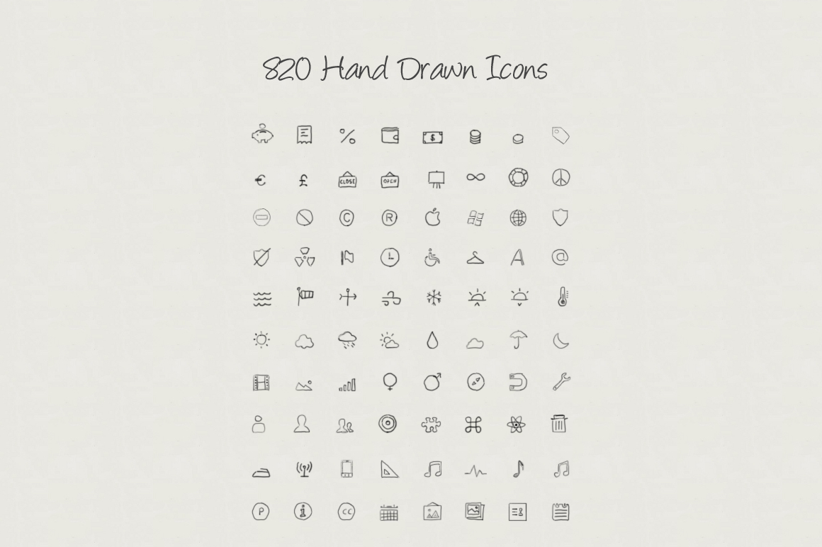 Hand Drawn Icons V.2 gallery image