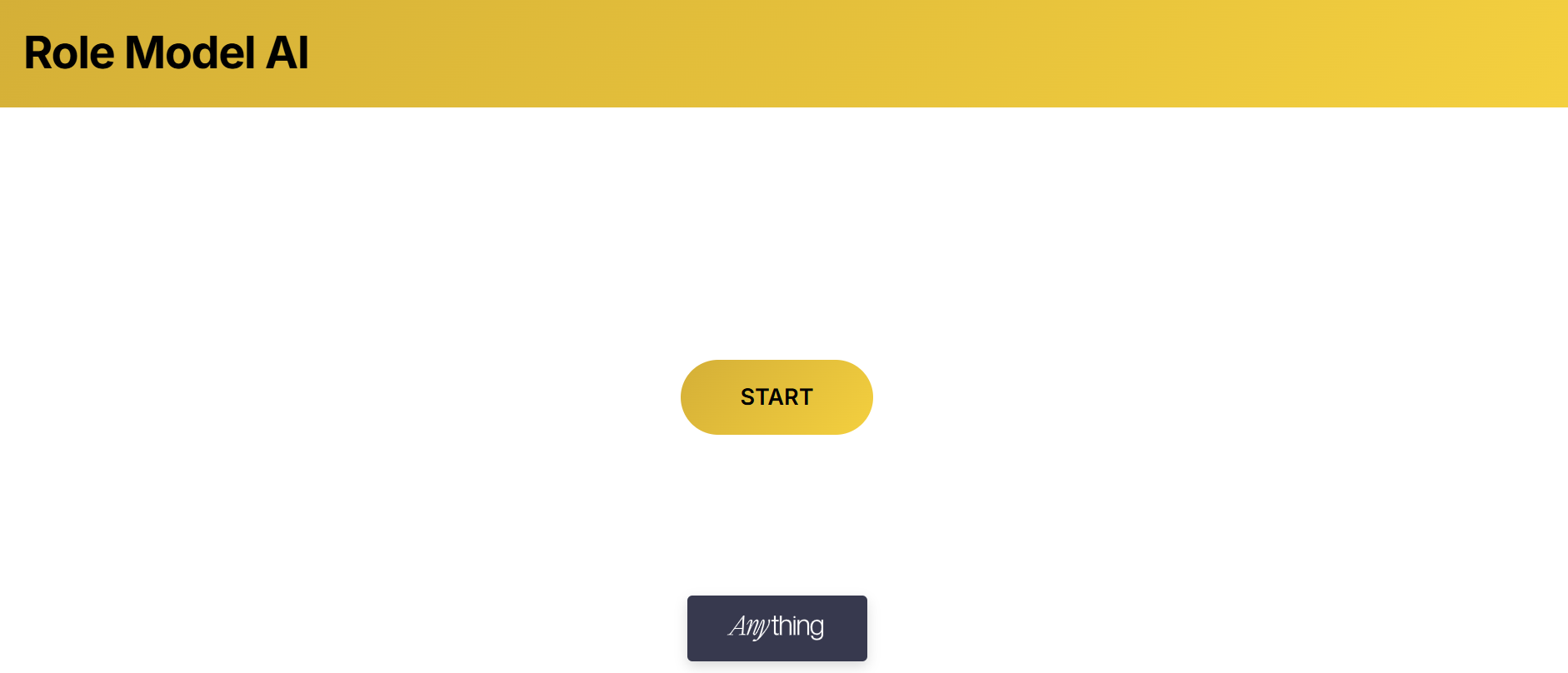 Role Model AI- Free - Main product screenshot demonstrating key features and user interface