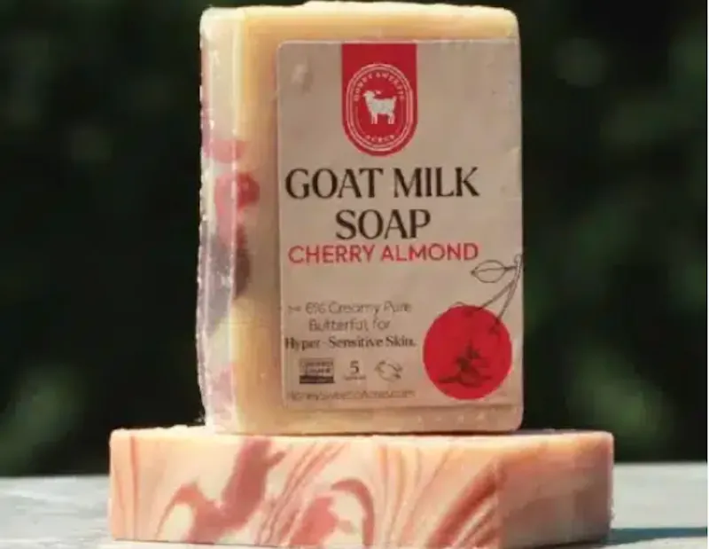 Cherry Almond Goat Milk Soap screenshot 1