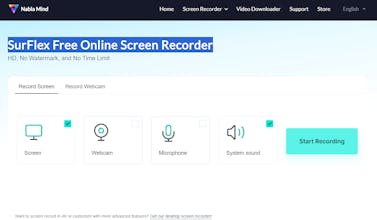 SurFlex Free Online Screen Recorder gallery image