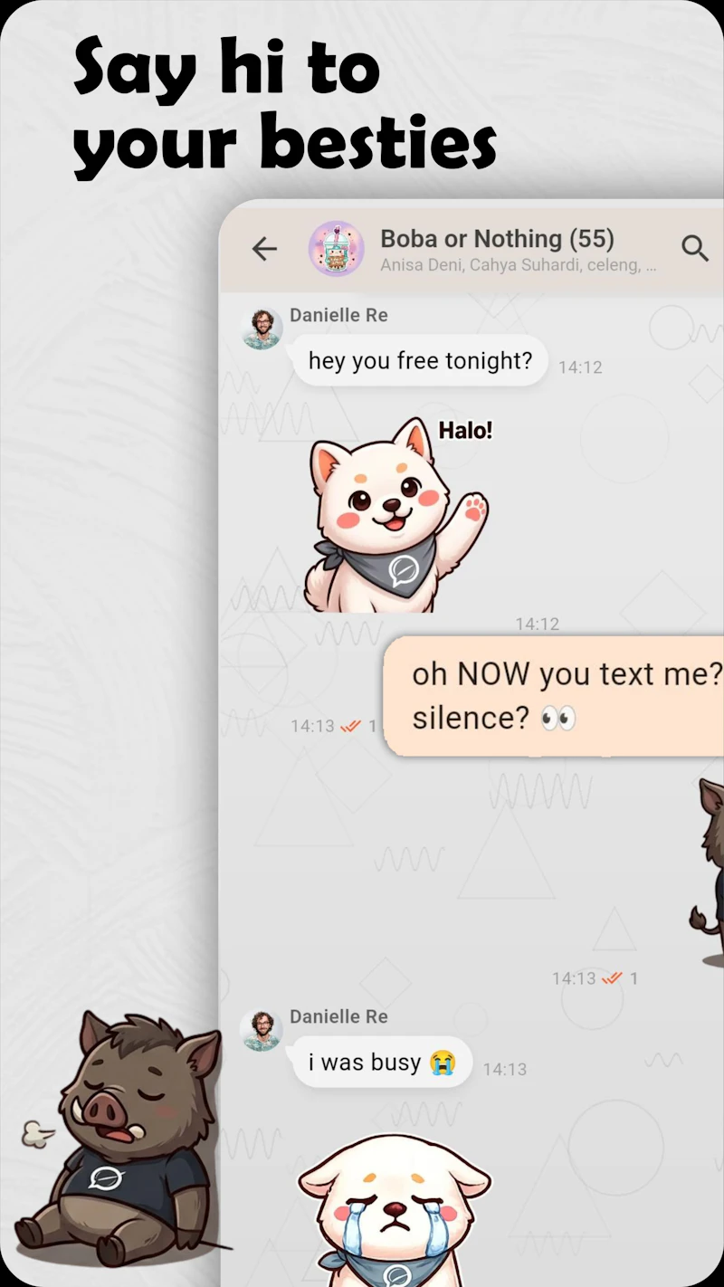 VagueChat - Real-time Chat & Calling App screenshot 1