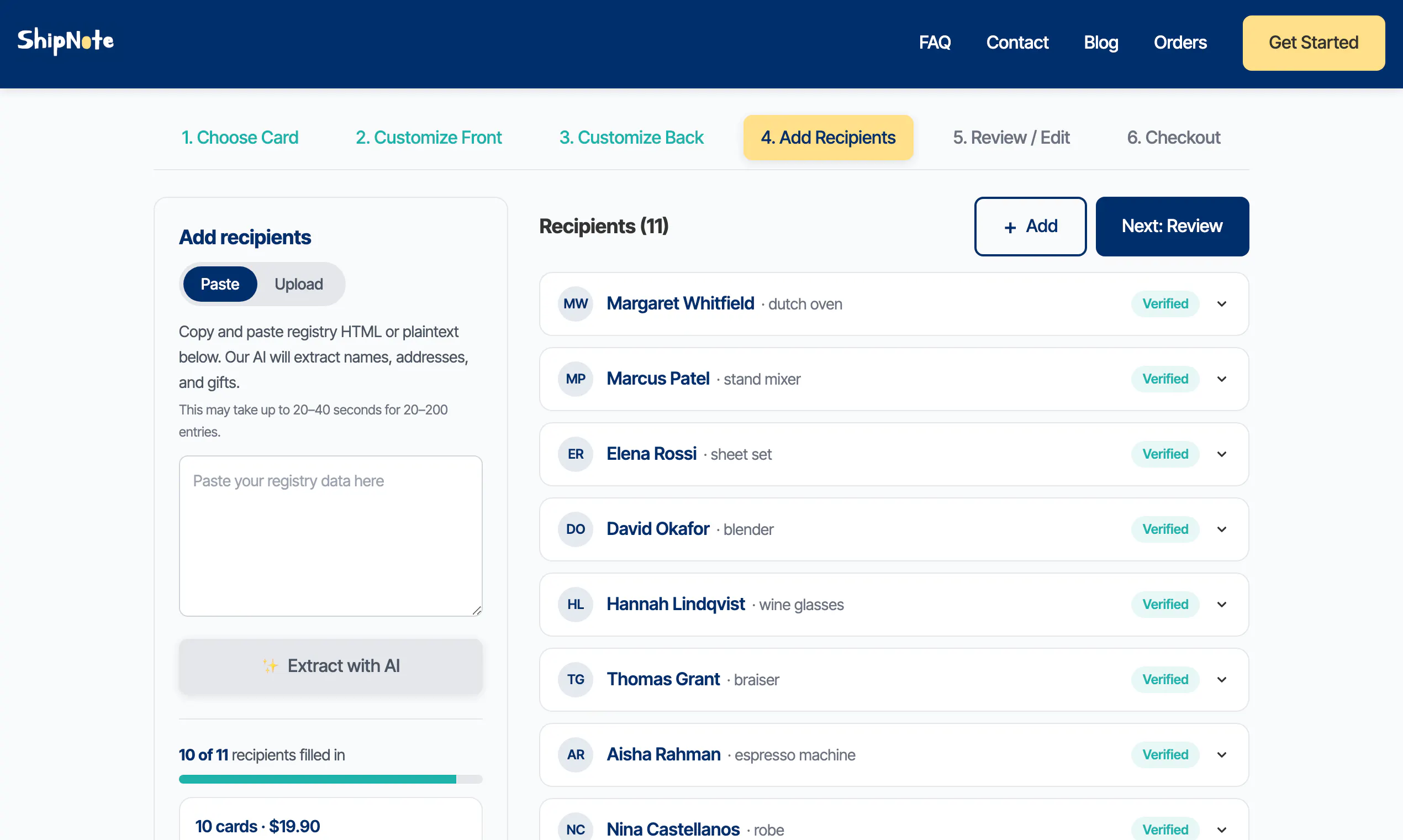 ShipNote screenshot