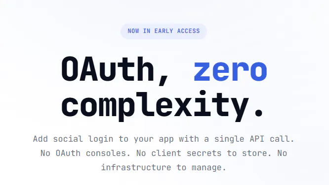 Vaultless — OAuth, Zero Complexity gallery image
