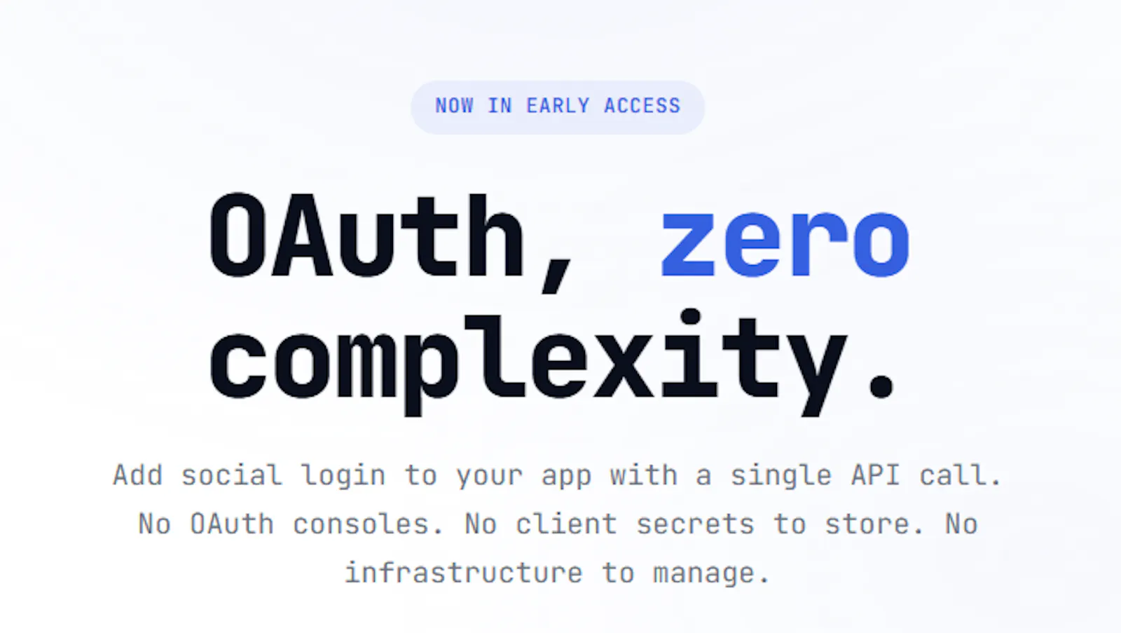 Vaultless — OAuth, Zero Complexity screenshot 1