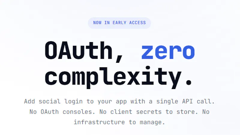 Vaultless — OAuth, Zero Complexity screenshot 1