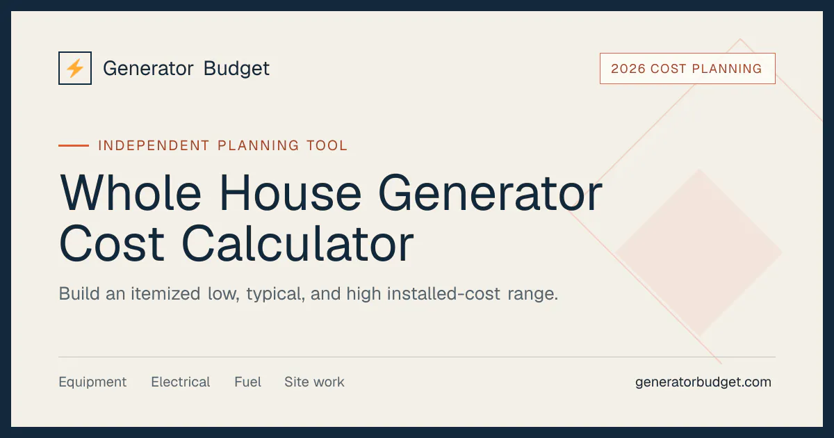 Generator Budget gallery image
