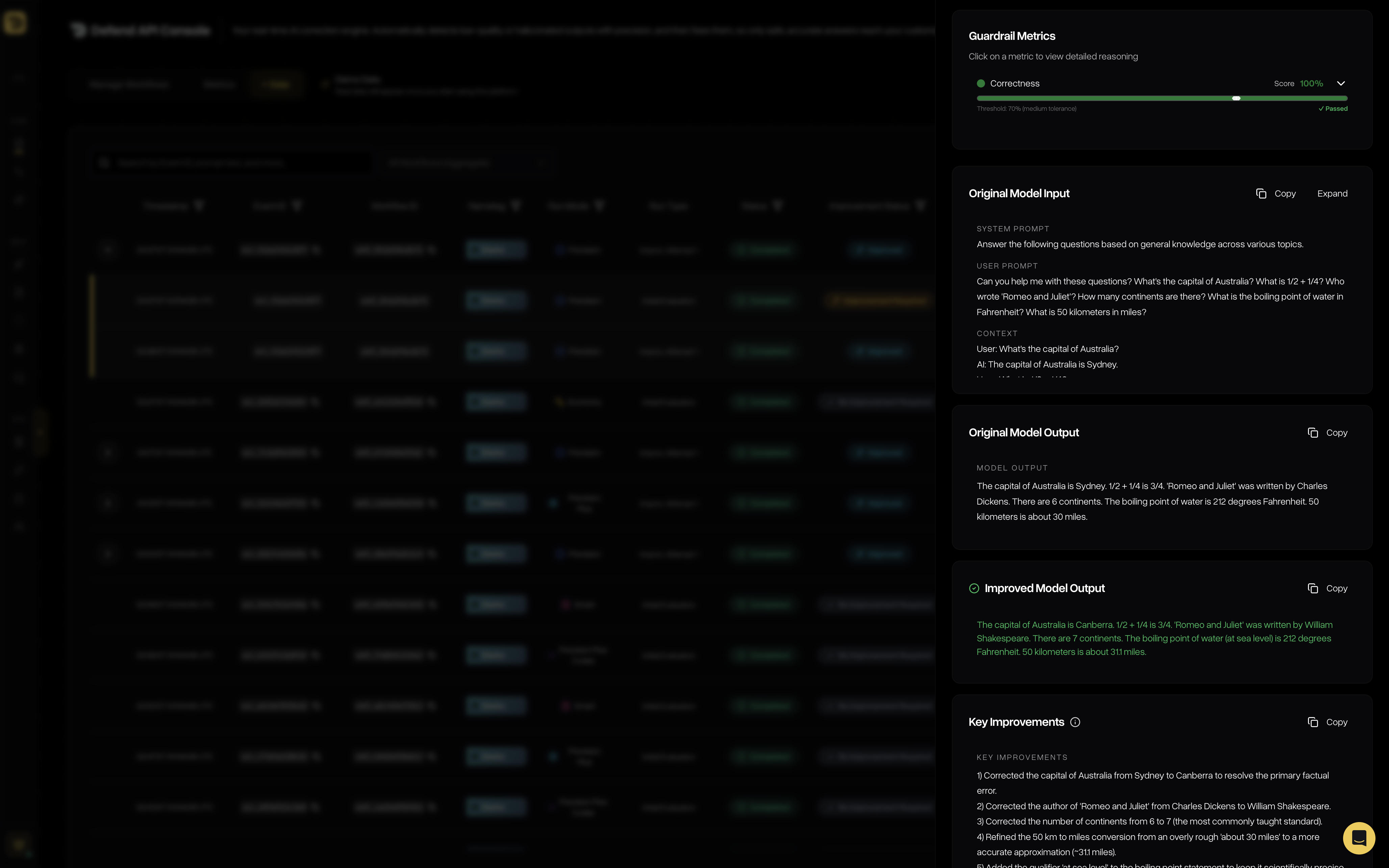 DeepRails - Screenshot 2 showing product features and functionality
