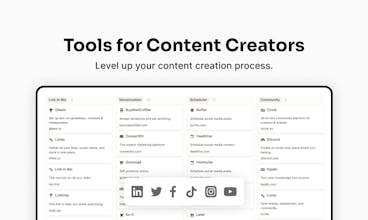 Tools for Content Creators gallery image
