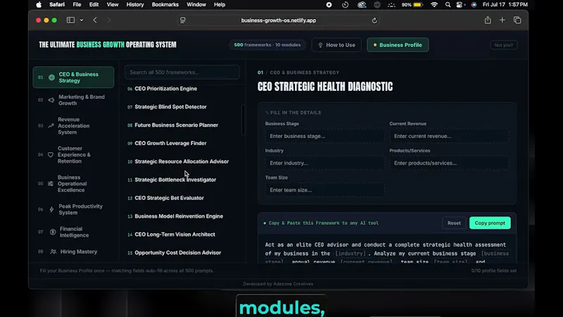 The Ultimate Business Growth System screenshot 1 (video preview)