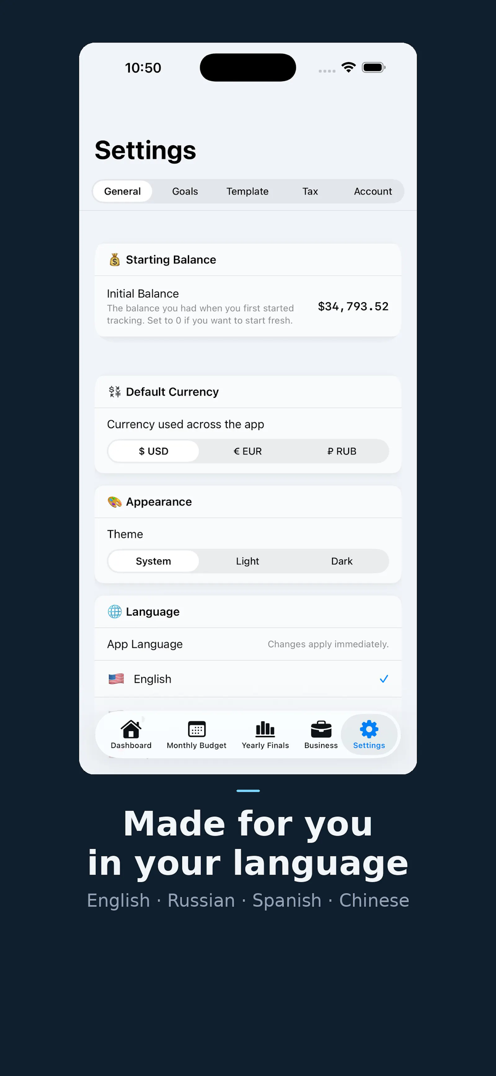 Worbe Budget screenshot 4