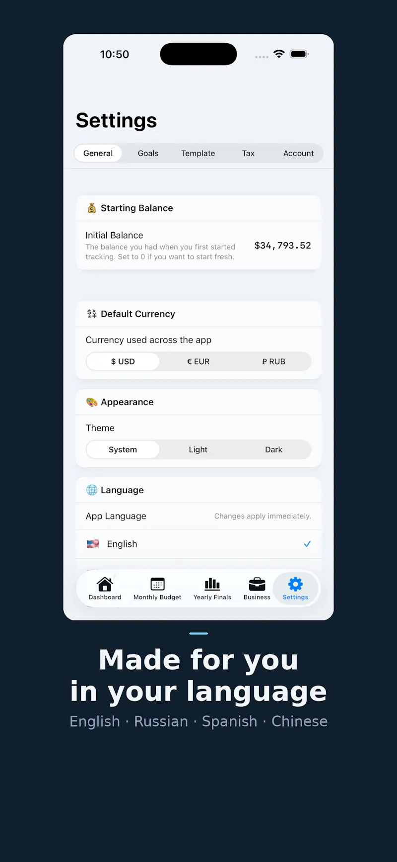 Worbe Budget screenshot 4