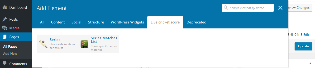 Ultimate Live Cricket WordPress Lite gallery image
