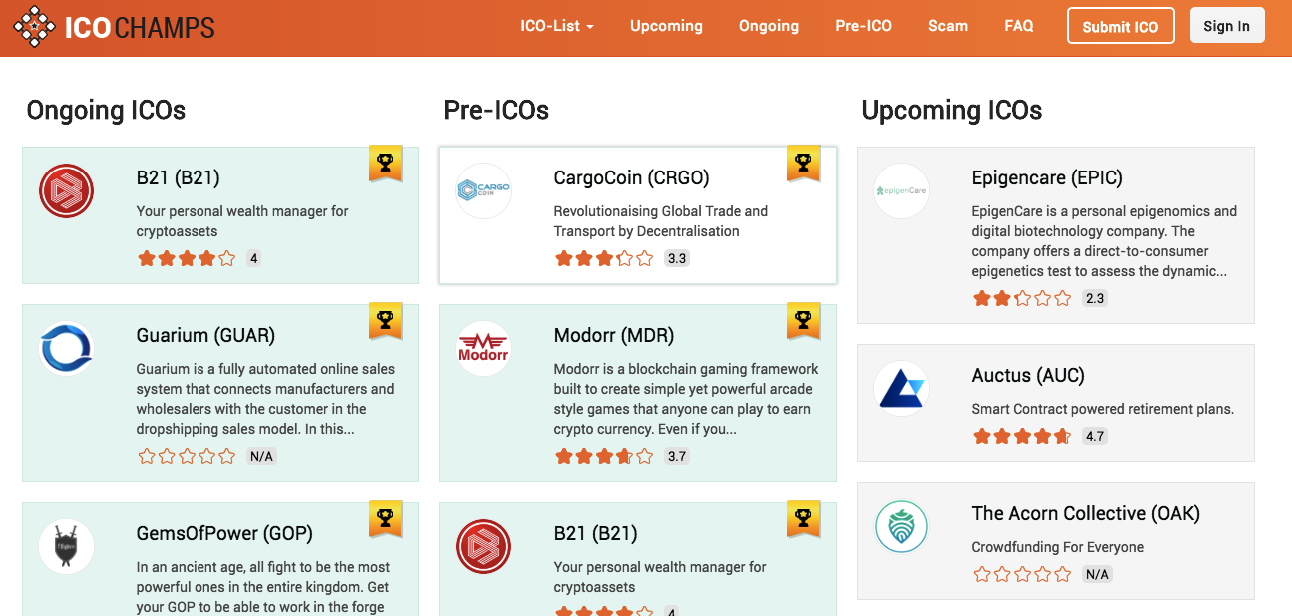 ICO Champs gallery image