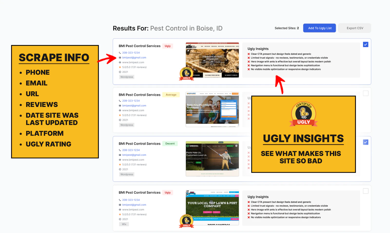 Ugly Site Scraper screenshot 2