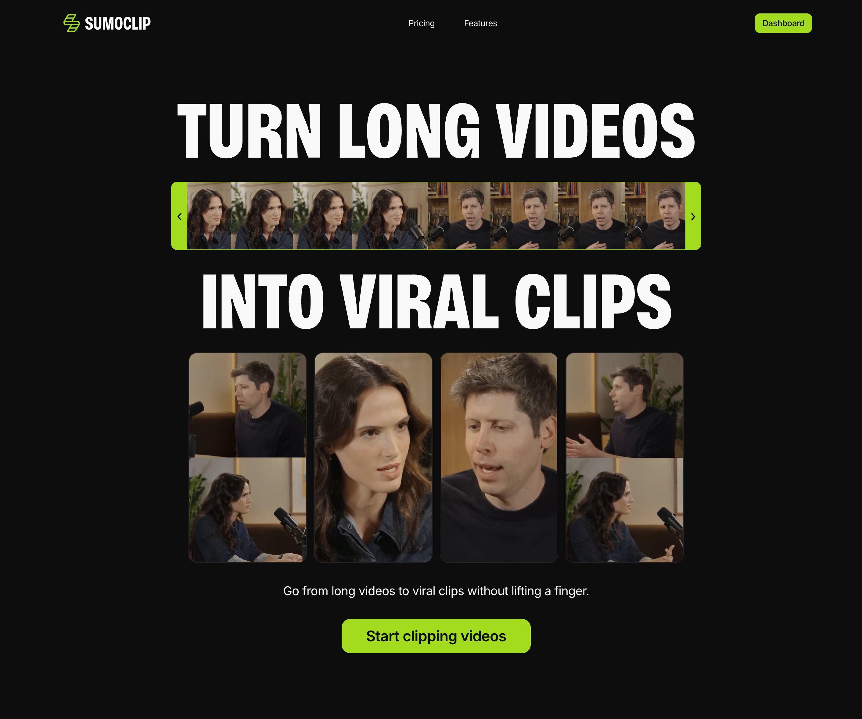 Sumoclip - Main product screenshot demonstrating key features and user interface